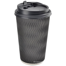 hot selling ripple paper coffee cups